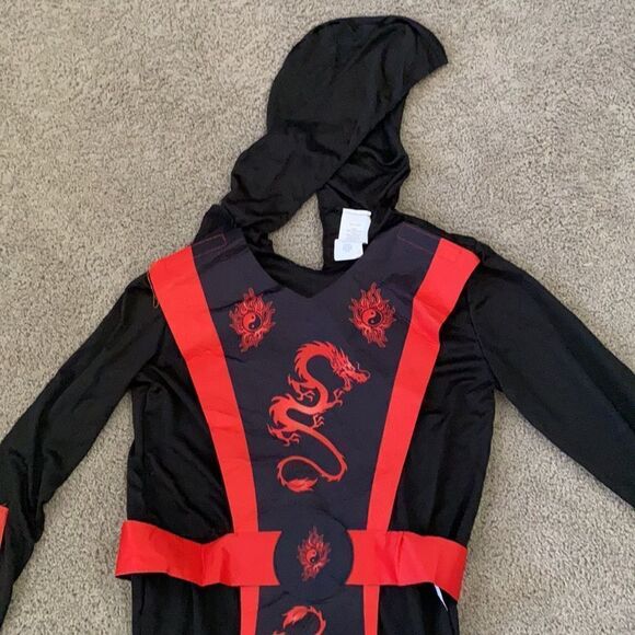 Kids Ninja Halloween Costume Size Large NWOT - Picture 3 of 8